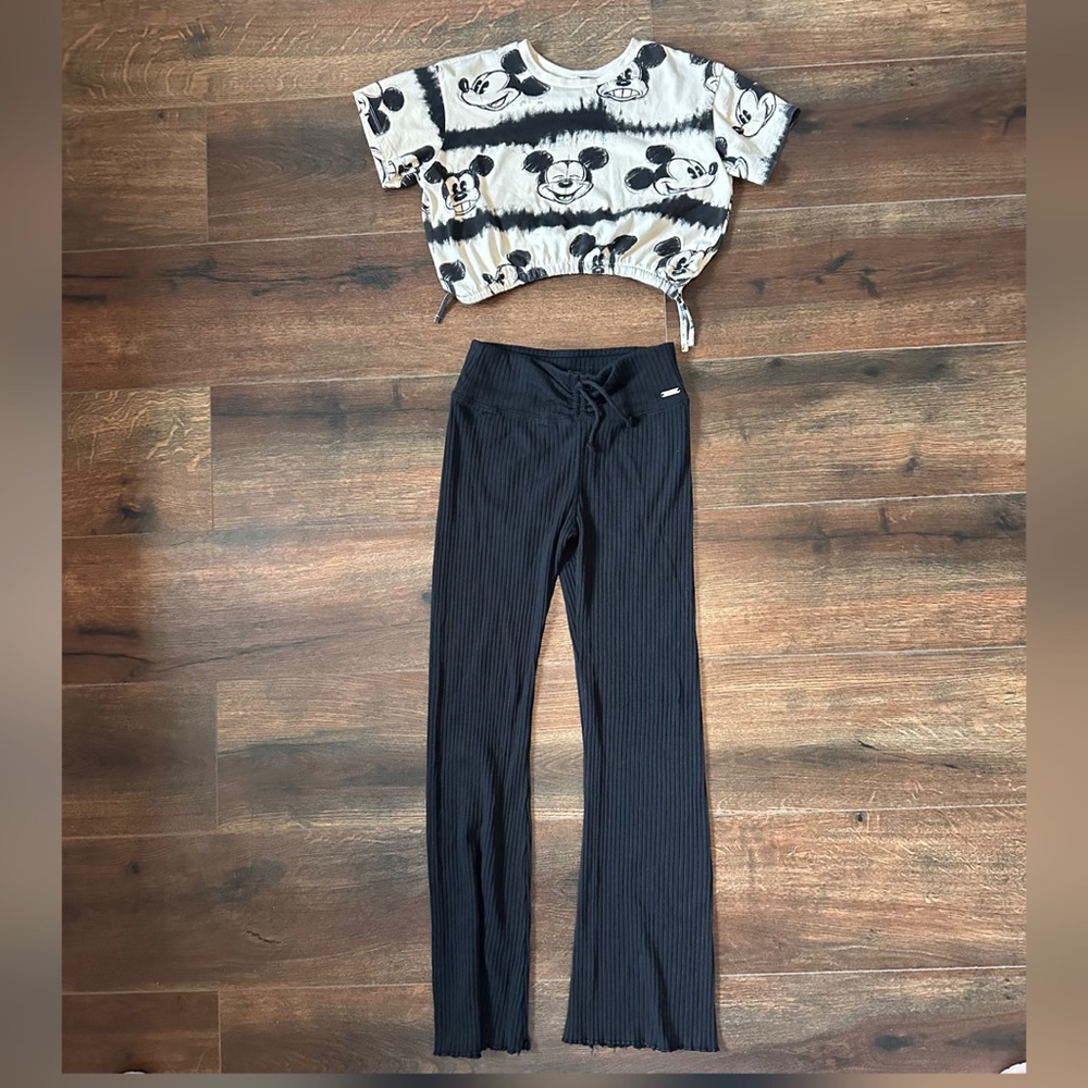 H&M Black and Cream Kids Matching Set